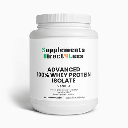 Advanced 100% Whey Protein Isolate - Vanilla (28.40 oz./24 Servings)