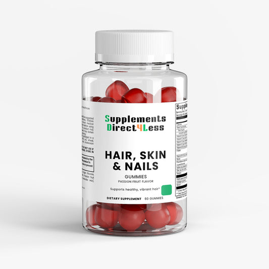 Hair, Skin & Nails Gummies - Passion Fruit (60 Gummies/30 Servings)