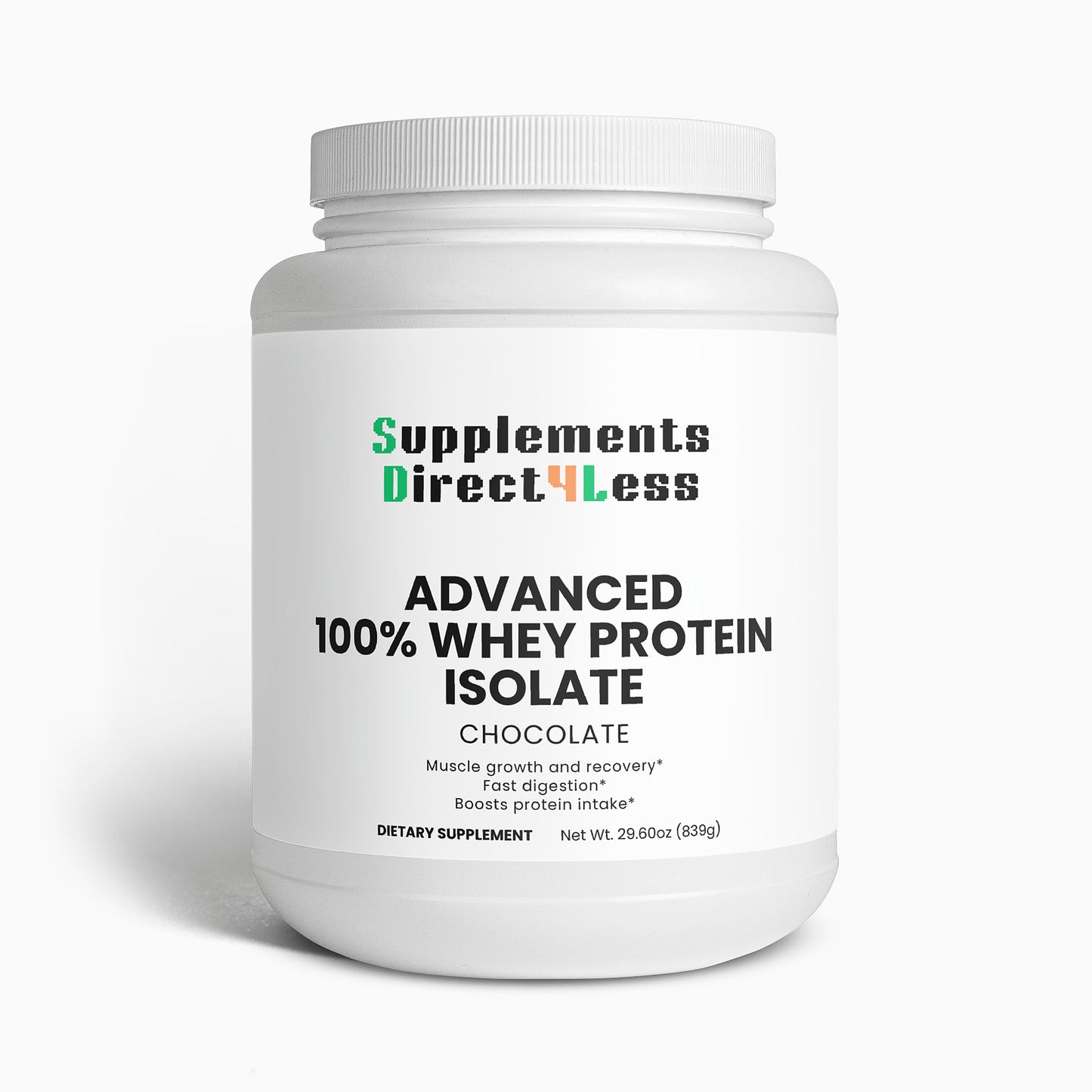 Advanced 100% Whey Protein Isolate - Chocolate (29.60 oz./24 Servings)