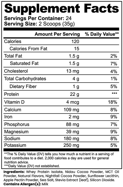 Advanced 100% Whey Protein Isolate - Chocolate (29.60 oz./24 Servings)